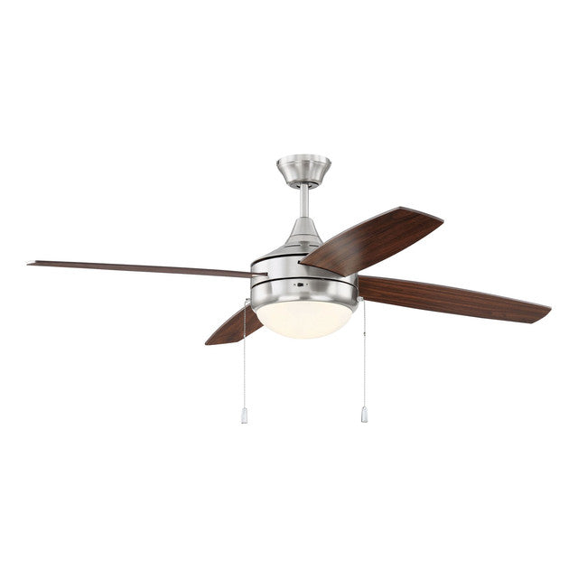 EPHA52BNK4 - Phaze 52" 4 Blade Ceiling Fan with Light Kit - Pull Chain - Brushed Polished Nickel