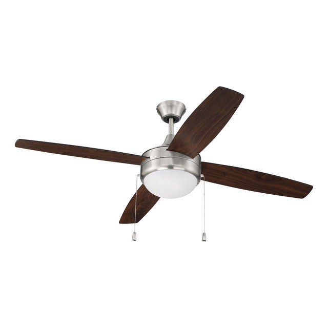 EPHA52BNK4 - Phaze 52" 4 Blade Ceiling Fan with Light Kit - Pull Chain - Brushed Polished Nickel