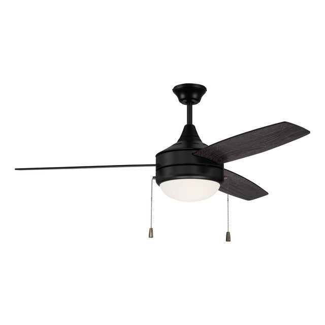 EPHA52FB3 - Phaze 52" 3 Blade Ceiling Fan with Light Kit - Pull Chain - Flat Black