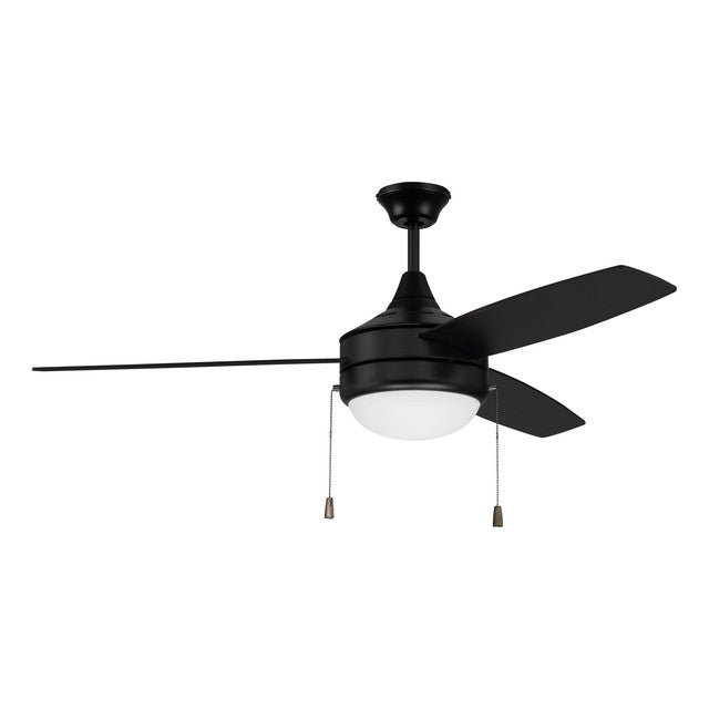 EPHA52FB3 - Phaze 52" 3 Blade Ceiling Fan with Light Kit - Pull Chain - Flat Black