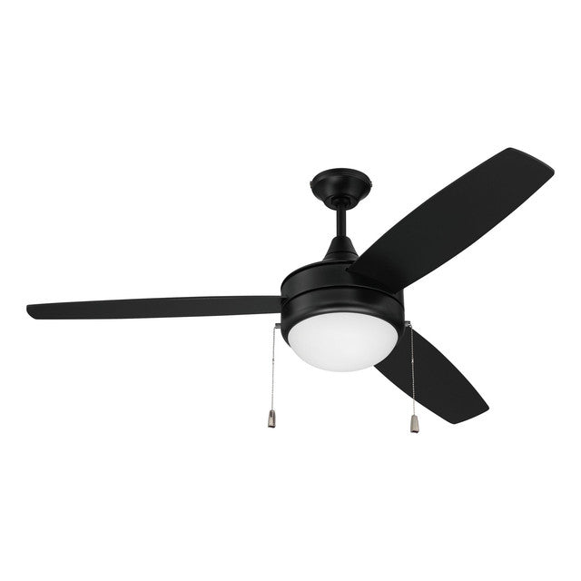 EPHA52FB3 - Phaze 52" 3 Blade Ceiling Fan with Light Kit - Pull Chain - Flat Black
