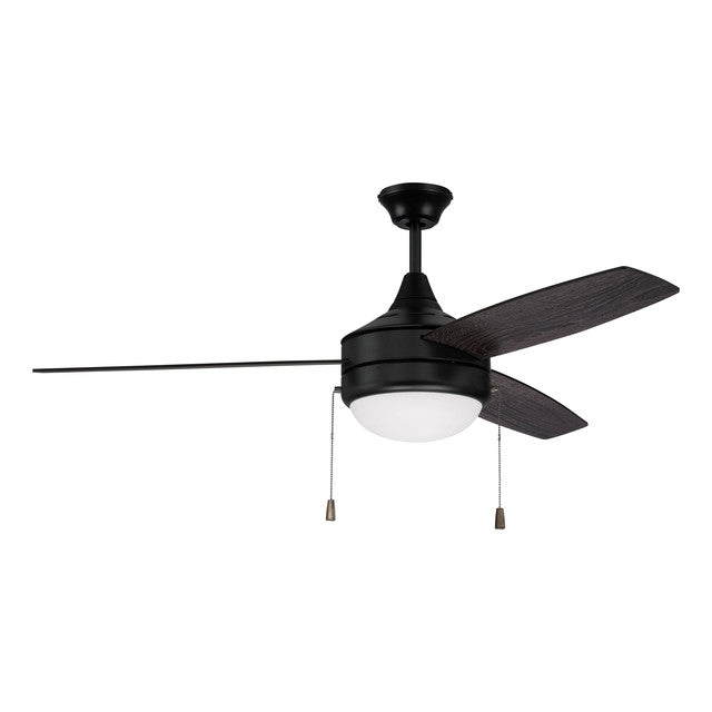 EPHA52FB3 - Phaze 52" 3 Blade Ceiling Fan with Light Kit - Pull Chain - Flat Black