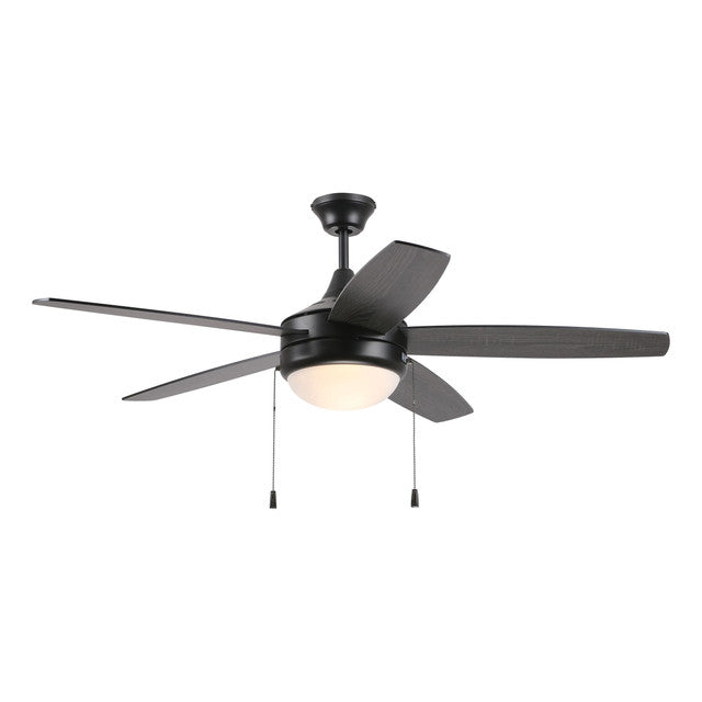 EPHA52FB5 - Phaze 52" 5 Blade Ceiling Fan with Light Kit - Pull Chain - Flat Black