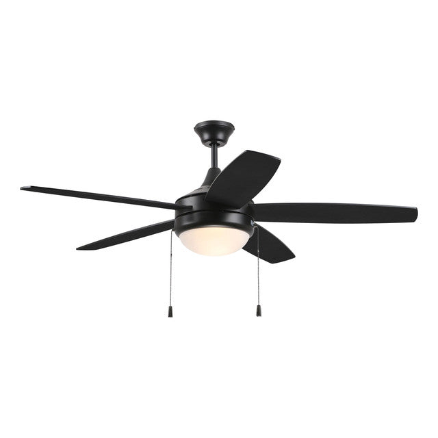 EPHA52FB5 - Phaze 52" 5 Blade Ceiling Fan with Light Kit - Pull Chain - Flat Black