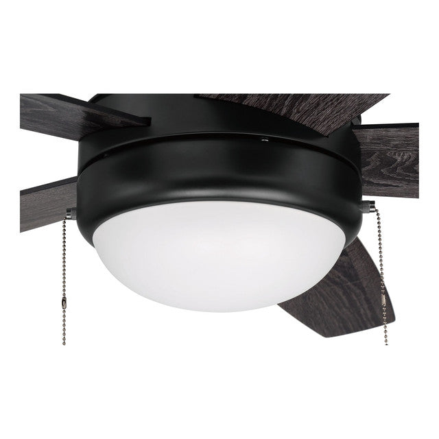 EPHA52FB5 - Phaze 52" 5 Blade Ceiling Fan with Light Kit - Pull Chain - Flat Black