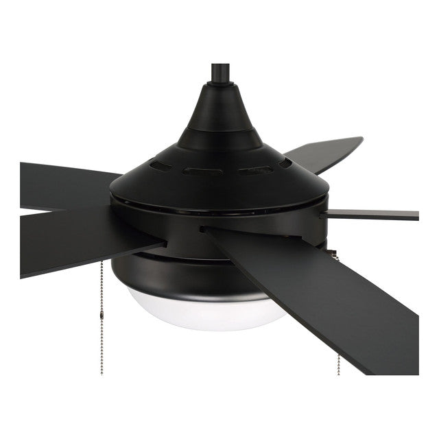 EPHA52FB5 - Phaze 52" 5 Blade Ceiling Fan with Light Kit - Pull Chain - Flat Black
