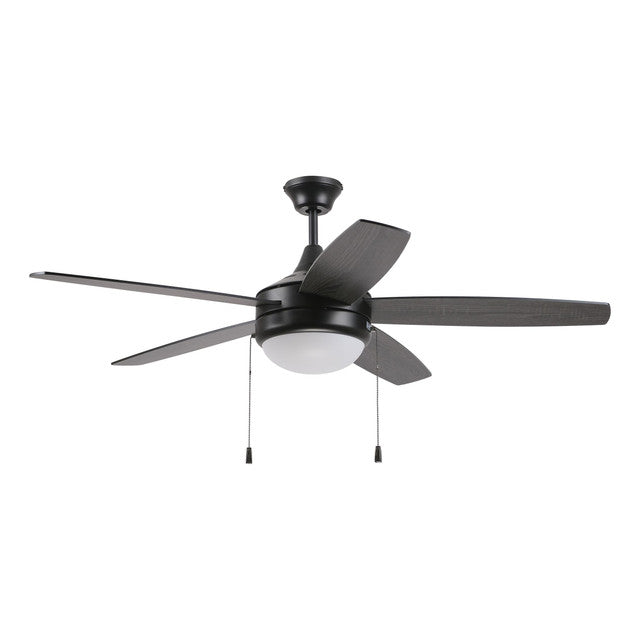 EPHA52FB5 - Phaze 52" 5 Blade Ceiling Fan with Light Kit - Pull Chain - Flat Black