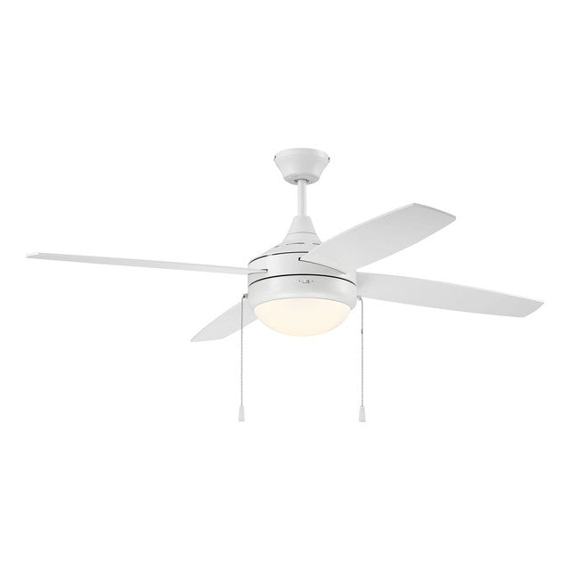 EPHA52W4 - Phaze 52" 4 Blade Ceiling Fan with Light Kit - Pull Chain - White