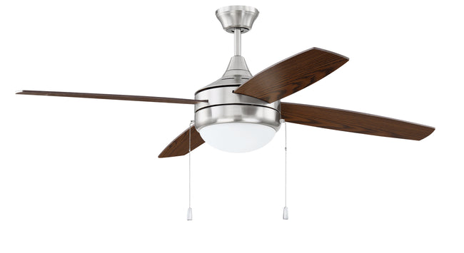 EPHA52BNK4 - Phaze 52" 4 Blade Ceiling Fan with Light Kit - Pull Chain - Brushed Polished Nickel