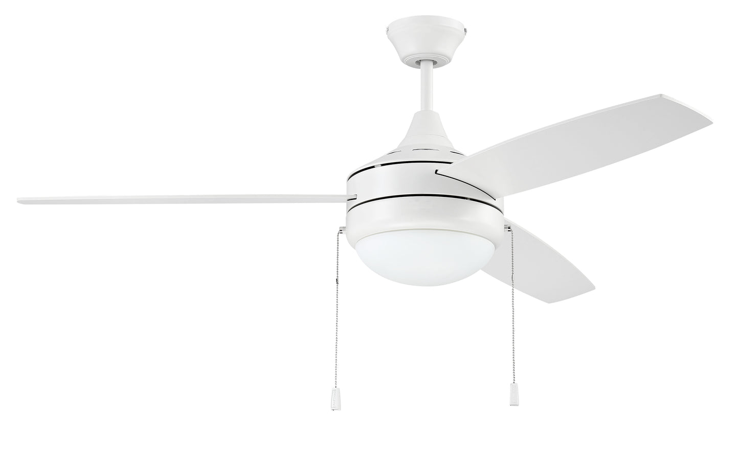 EPHA52W3 - Phaze 52" 3 Blade Ceiling Fan with Light Kit - Pull Chain - White