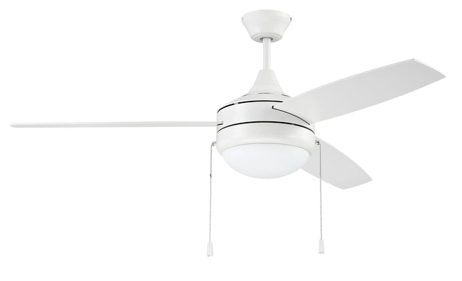 EPHA52W3 - Phaze 52" 3 Blade Ceiling Fan with Light Kit - Pull Chain - White