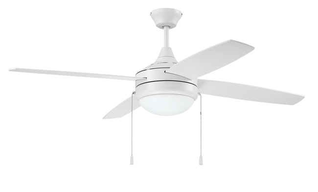 EPHA52W4 - Phaze 52" 4 Blade Ceiling Fan with Light Kit - Pull Chain - White