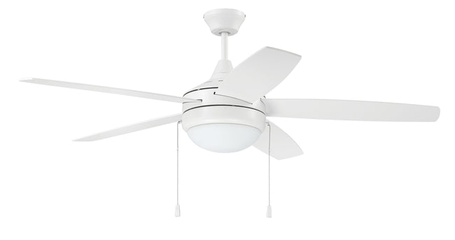 EPHA52W5 - Phaze 52" 5 Blade Ceiling Fan with Light Kit - Pull Chain - White