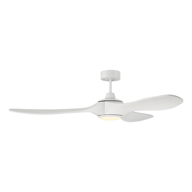 EVY60W3 - Envy 60" 3 Blade Indoor / Outdoor Ceiling Fan with Light Kit - Wi-Fi Remote Control - Whit
