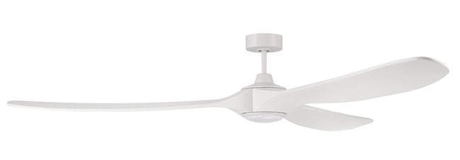 EVY84W3 - Envy 84" 3 Blade Indoor / Outdoor Ceiling Fan with Light Kit - Wi-Fi Remote Control - Whit