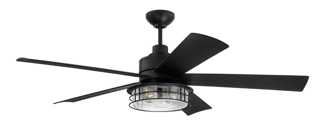 GAR56FB5 - Garrick 56" 5 Blade Indoor / Outdoor Ceiling Fan with Light Kit - Remote & Wall Control -