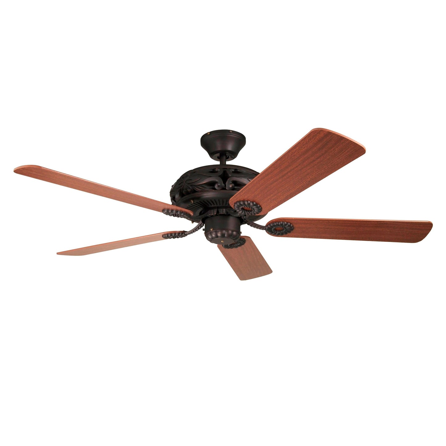 GD52ABZ5C - Grandeur 52" 5 Blade Ceiling Fan with Light Kit - Pull Chain - Aged Bronze Brushed