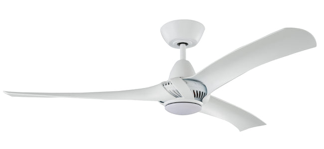 GEN52W3 - Genesis 52" 3 Blade Ceiling Fan with Light Kit - Remote Control - White