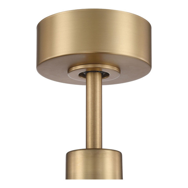 GRG56SBFB4 - Gregory 56" 4 Blade Ceiling Fan with Light Kit - Wi-Fi Remote Control - Satin Brass / F