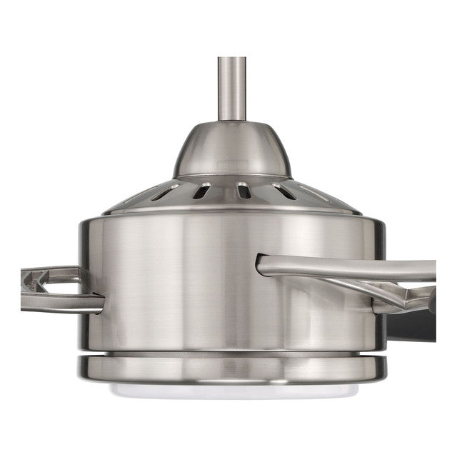 JOU64BNK3 - Journey 64" 3 Blade Ceiling Fan with Light Kit - Remote Control - Brushed Polished Nicke