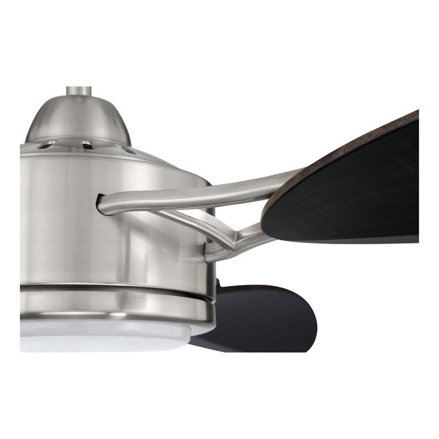 JOU64BNK3 - Journey 64" 3 Blade Ceiling Fan with Light Kit - Remote Control - Brushed Polished Nicke