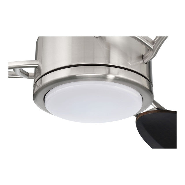 JOU64BNK3 - Journey 64" 3 Blade Ceiling Fan with Light Kit - Remote Control - Brushed Polished Nicke