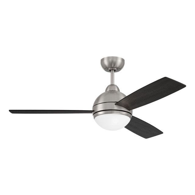 KNE48BNK3 - Keen 48" 3 Blade Ceiling Fan with Light Kit - Remote & Wall Control - Brushed Polished N