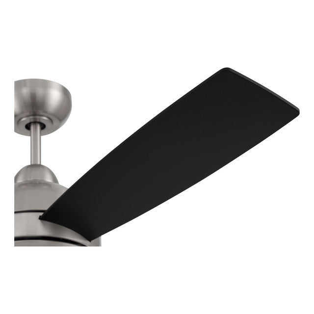 KNE48BNK3 - Keen 48" 3 Blade Ceiling Fan with Light Kit - Remote & Wall Control - Brushed Polished N