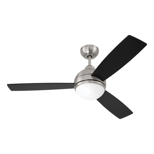 KNE48BNK3 - Keen 48" 3 Blade Ceiling Fan with Light Kit - Remote & Wall Control - Brushed Polished N