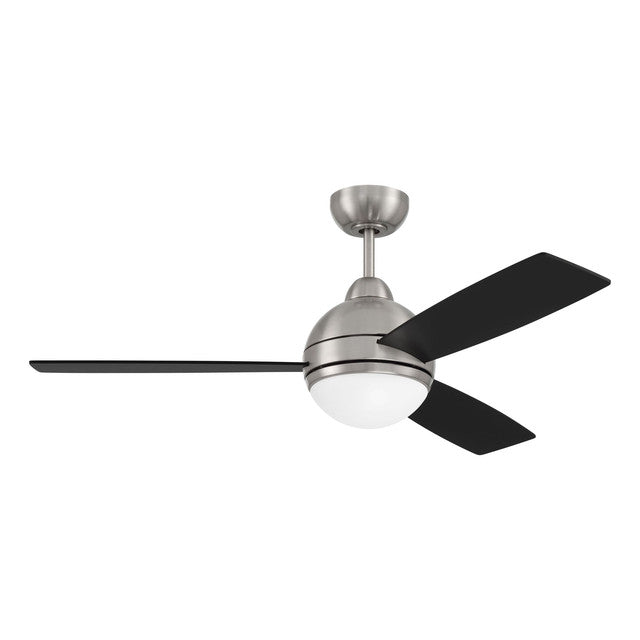 KNE48BNK3 - Keen 48" 3 Blade Ceiling Fan with Light Kit - Remote & Wall Control - Brushed Polished N