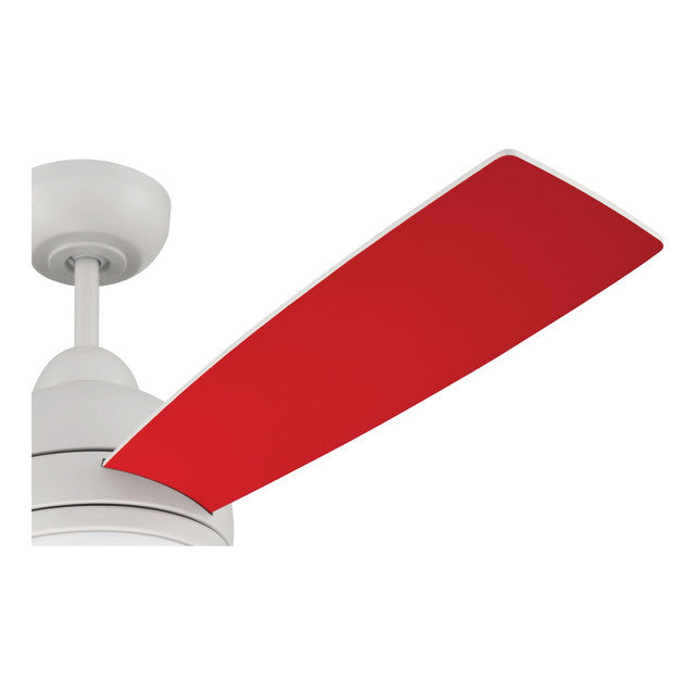 KNE48W3 - Keen 48" 3 Blade Ceiling Fan with Light Kit - Remote & Wall Control - White