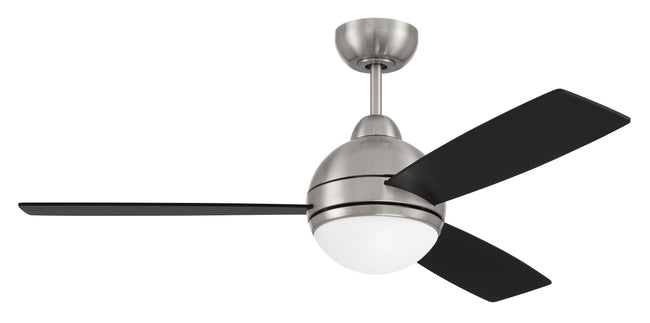 KNE48BNK3 - Keen 48" 3 Blade Ceiling Fan with Light Kit - Remote & Wall Control - Brushed Polished N