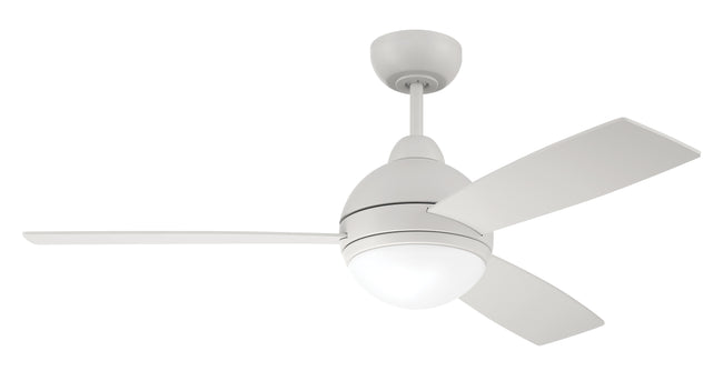 KNE48W3 - Keen 48" 3 Blade Ceiling Fan with Light Kit - Remote & Wall Control - White