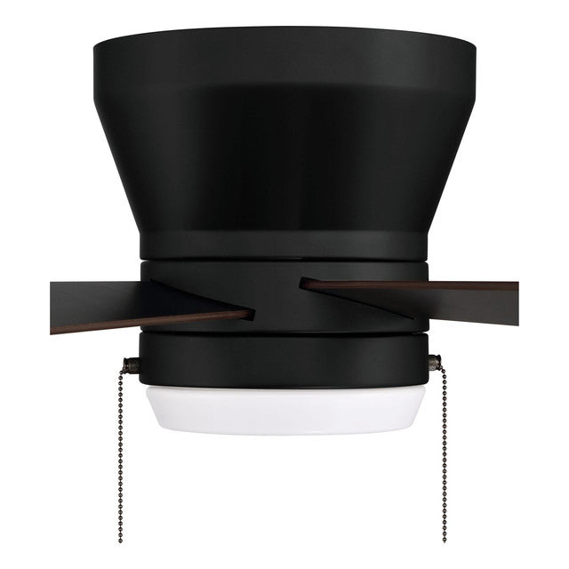 MER52FB5 - Merit 52" 5 Blade Ceiling Fan with Light Kit - Pull Chain - Flat Black