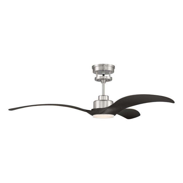MES60BNK3 - Mesmerize 60" 3 Blade Ceiling Fan with Light Kit - Wi-Fi Remote Control - Brushed Polish