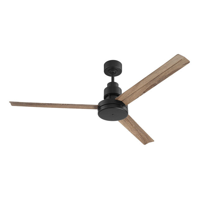 MND54FB3 - Mondo 54" 3 Blade Indoor / Outdoor Ceiling Fan - Remote & Wall Control - Flat Black