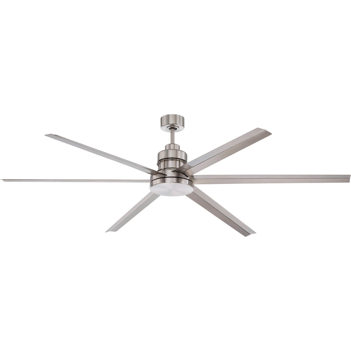 MND72BNK6 - Mondo 72" 6 Blade Ceiling Fan - Remote & Wall Control - Brushed Polished Nickel
