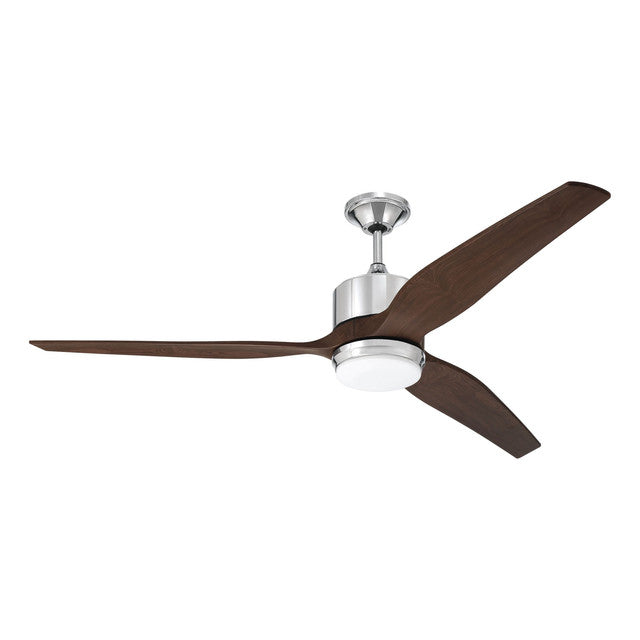 MOB60CH3 - Mobi 60" 3 Blade Ceiling Fan with Light Kit - Remote & Wall Control - Chrome