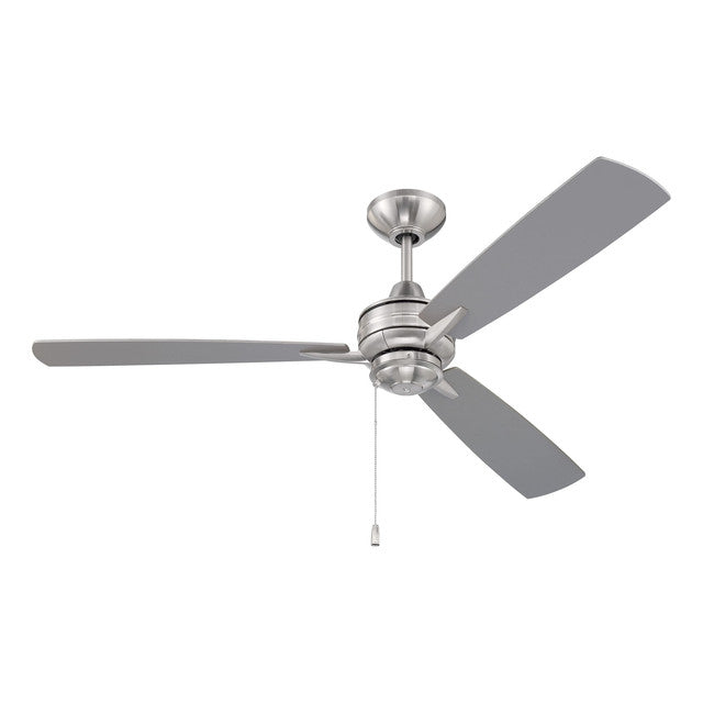 MOT52BNK3 - Moto 52" 3 Blade Ceiling Fan - Pull Chain - Brushed Polished Nickel