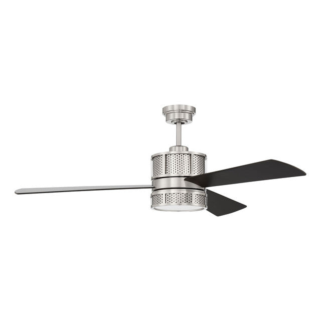 MRN52BNK3 - Morrison 52" 3 Blade Ceiling Fan with Light Kit - Remote/WiFi - Brushed Polished Nickel