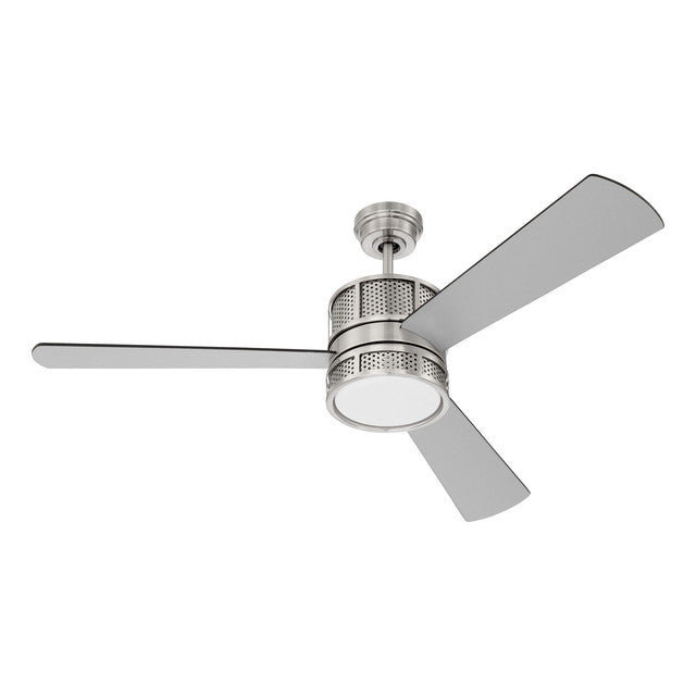 MRN52BNK3 - Morrison 52" 3 Blade Ceiling Fan with Light Kit - Remote/WiFi - Brushed Polished Nickel