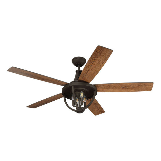 NSH56ESP5 - Nash 56" 5 Blade Indoor / Outdoor Ceiling Fan with Light Kit - Remote & Wall Control - E