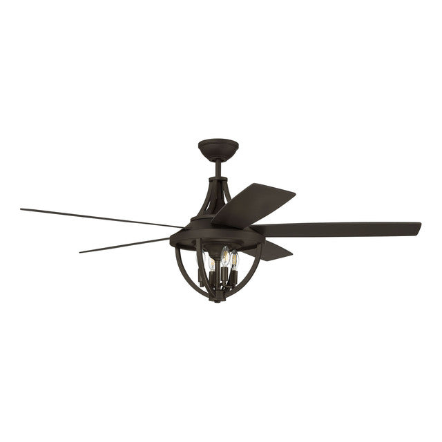 NSH56ESP5 - Nash 56" 5 Blade Indoor / Outdoor Ceiling Fan with Light Kit - Remote & Wall Control - E
