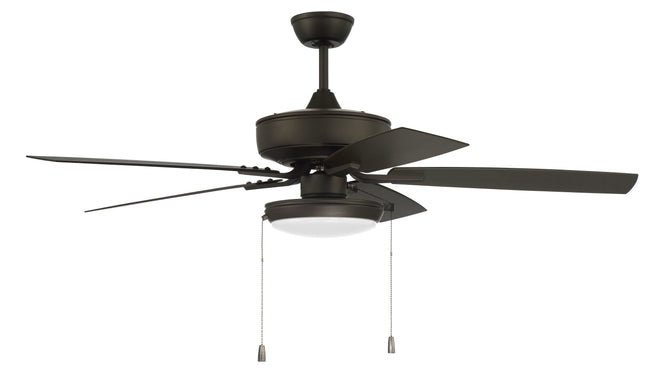 OP119ESP5 - Outdoor Pro Plus 119 52" 5 Blade Indoor / Outdoor Ceiling Fan with Light Kit - Pull Chai