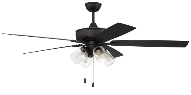 OS104FB5 - Outdoor Super Pro 104 60" 5 Blade Indoor / Outdoor Ceiling Fan with Light Kit - Pull Chai