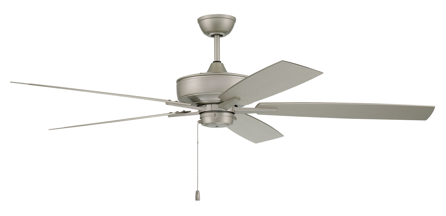 OS60PN5 - Outdoor Super Pro 60" 5 Blade Indoor / Outdoor Ceiling Fan - Pull Chain - Painted Nickel