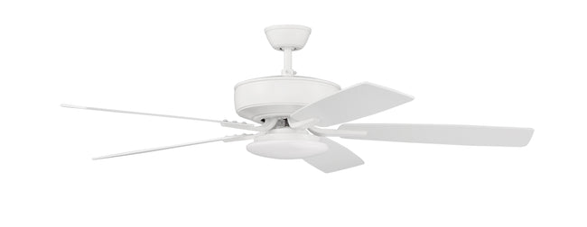 P112W5-52WWOK - Pro Plus 112 52" 5 Blade Ceiling Fan with Light Kit - Wall Control - White