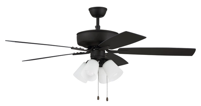 P114ESP5-52ESPWLN - Pro Plus 114 52" 5 Blade Ceiling Fan with Light Kit - Pull Chain - Espresso