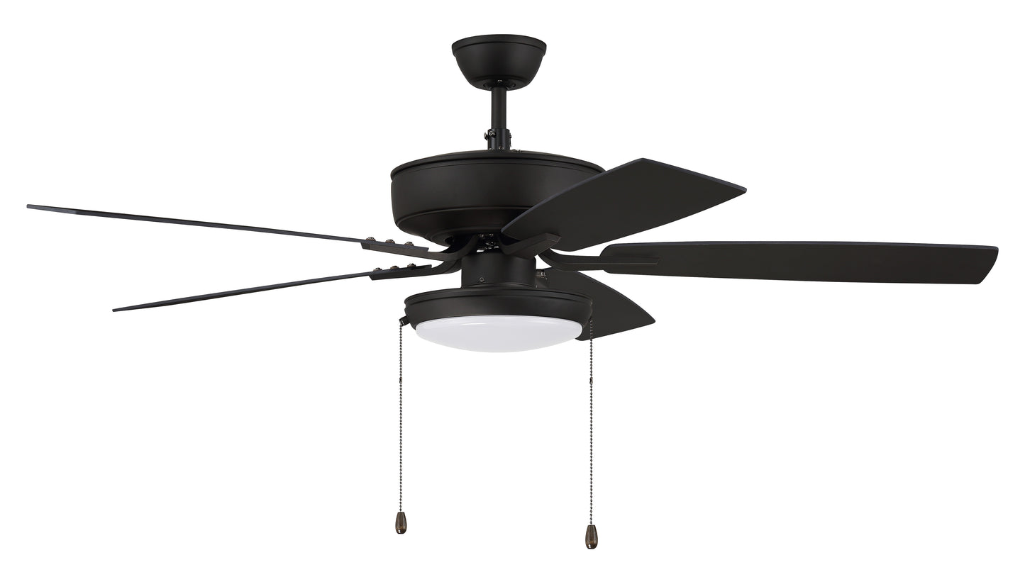 P119ESP5-52ESPWLN - Pro Plus 119 52" 5 Blade Ceiling Fan with Light Kit - Pull Chain - Espresso