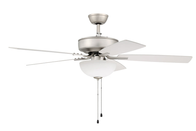 P211BN5-52W - Pro Plus 211 52" 5 Blade Ceiling Fan with Light Kit - Pull Chain - Brushed Satin Nicke